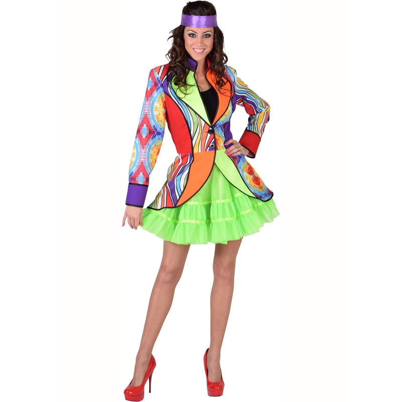 Carnavalskleding bestellen? Val deze regenboog jas.